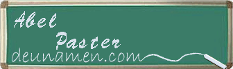 Abel Paster Visitenkarte
